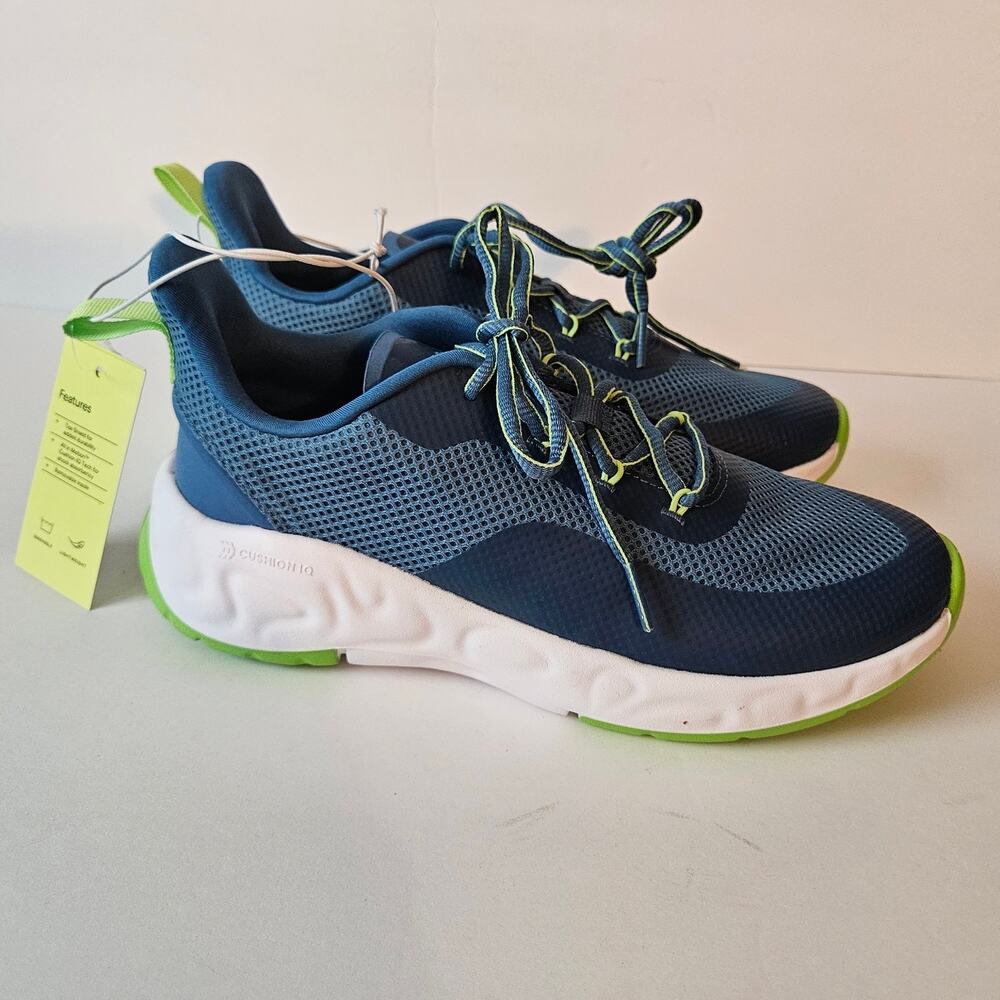 All In Motion Target Camren Blue and Green Sneakers Boys Size 6